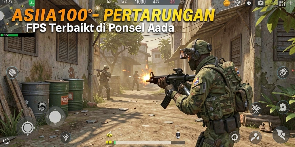 Tangkapan layar gameplay menampilkan aksi seru dari ASIA100.
