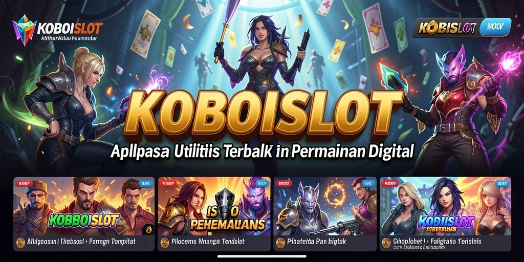 Tampilan menarik dari gameplay aplikasi KOBOISLOT yang memudahkan pengguna.