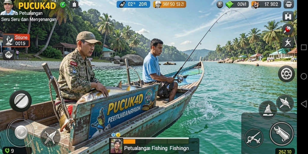 Tangkapan ikan menakjubkan dalam gameplay PUCUK4D.