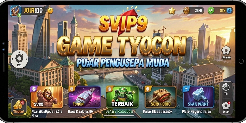 Tangkapan layar gameplay SVIP9 menampilkan keseruan mengelola bisnis.