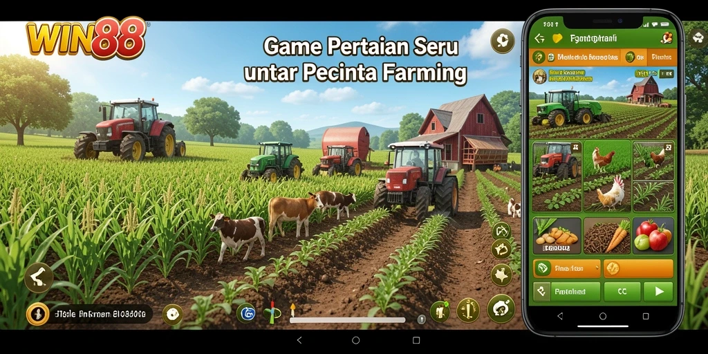 Tampilan gameplay menarik dan menawan dari WIN88 di ladang.