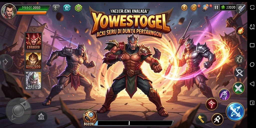 Tampilan gameplay YOWESTOGEL yang mendebarkan dalam aksi pertarungan.